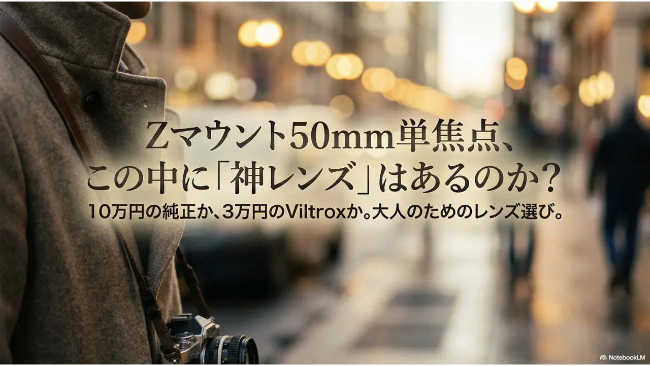 Zマウント50mm単焦点レンズ3本比較！この中に「神レンズ」はあるのか